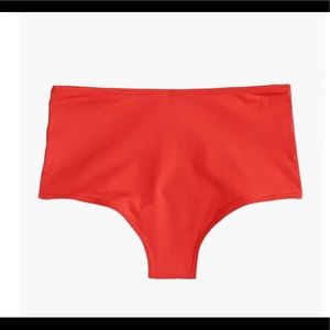 Jcrew high waist athletic cheeky bikini bottom
